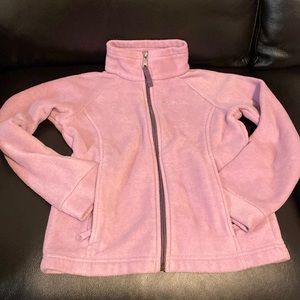 Colombia girls’ Benton Springs Fleece jacket, size small , color pink